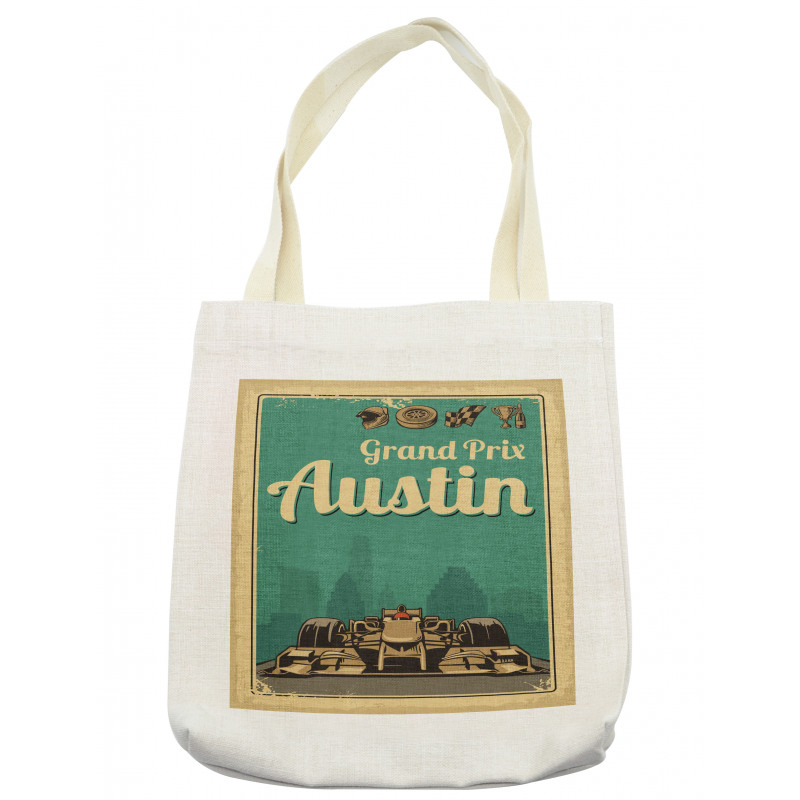 Grand Prix Texas Racing Car Tote Bag