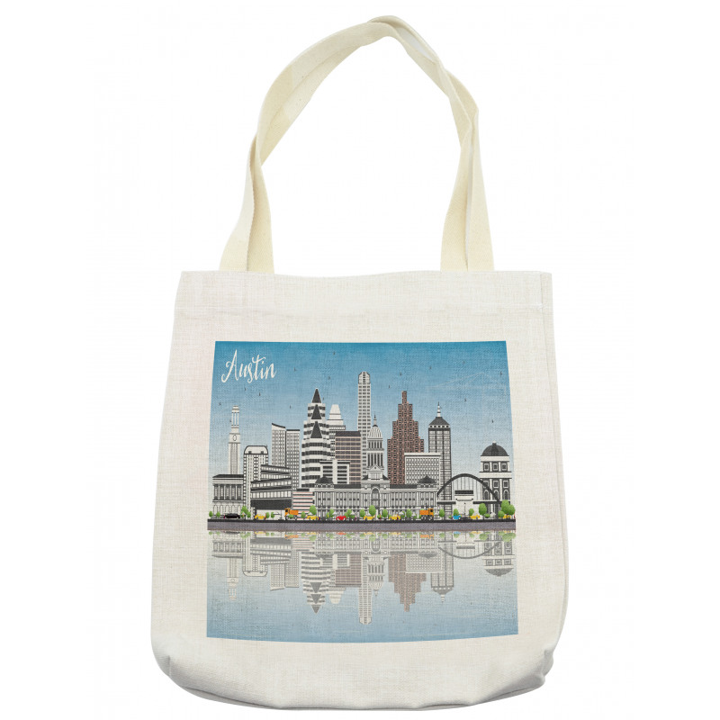 Digital Art Water Reflection Tote Bag