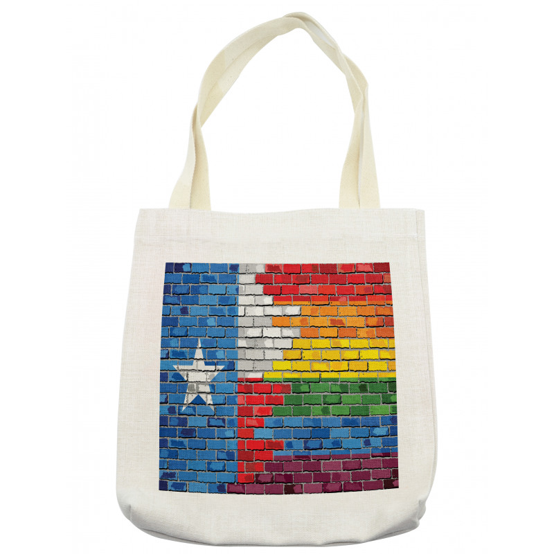 Brick Wall Grungy Texas Town Tote Bag