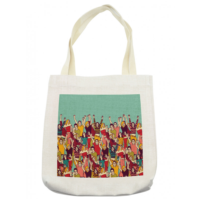 Youthful Polka Dotted Tshirts Tote Bag