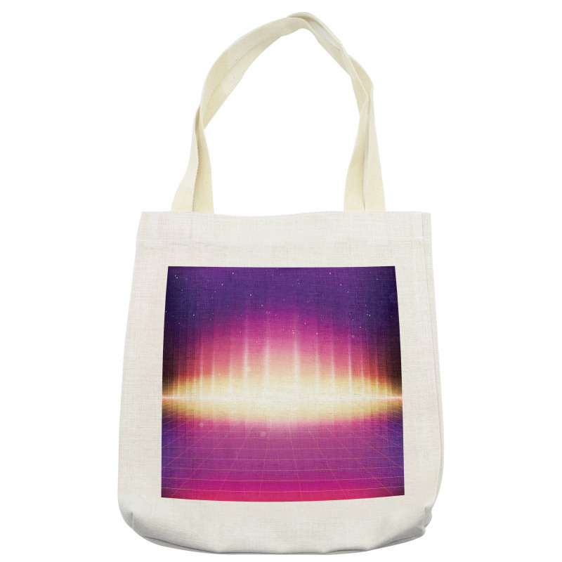 80s Retro Sci-Fi Background Tote Bag