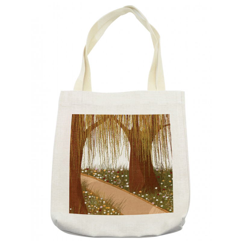 Cartoon Weeping Braches Tote Bag