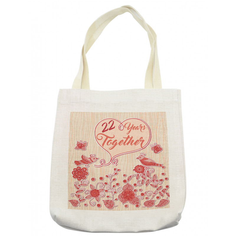 22 Years Together Birds Tote Bag