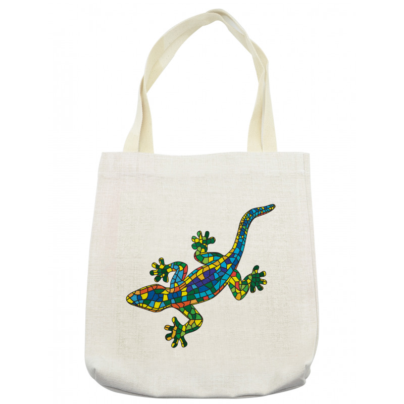 Mosaic Style Stained Glass Tote Bag