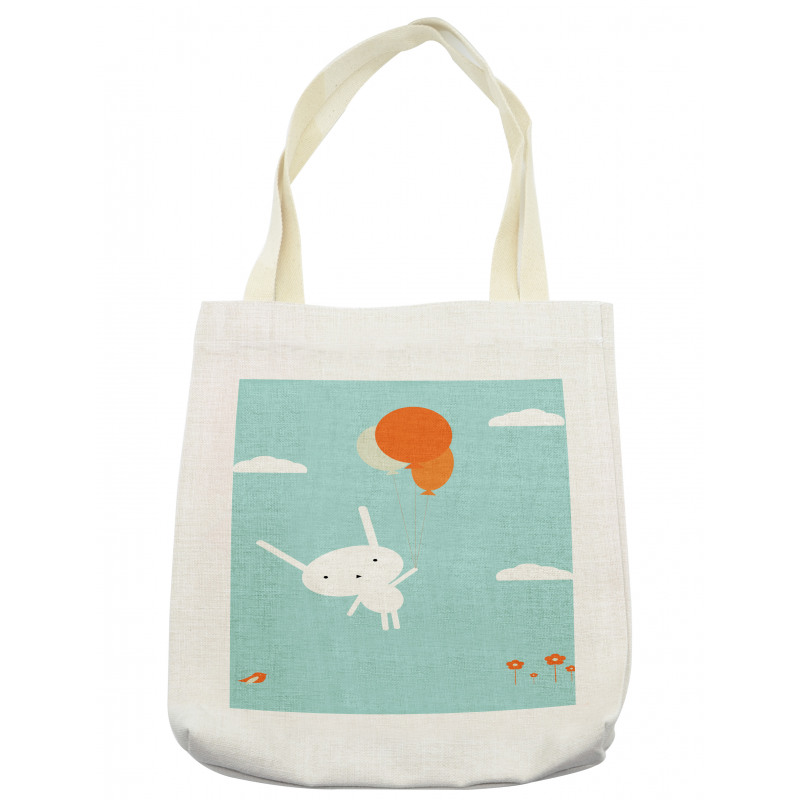 Flying Rabbit Balloons Sky Tote Bag