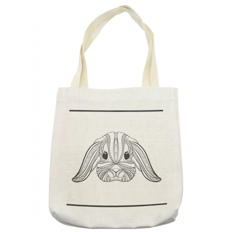 Boho Art Hare Tote Bag