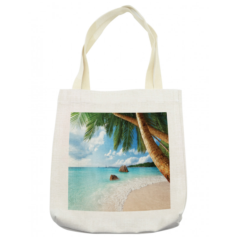 Exotic Palm Tree Ocean Tote Bag