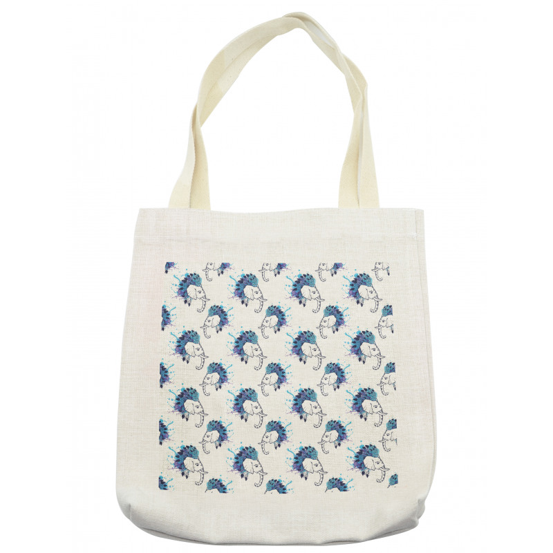 Ethnic Asia Animal Symbol Tote Bag