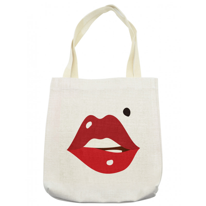 Minimalistic of Upper Lip Mole Tote Bag