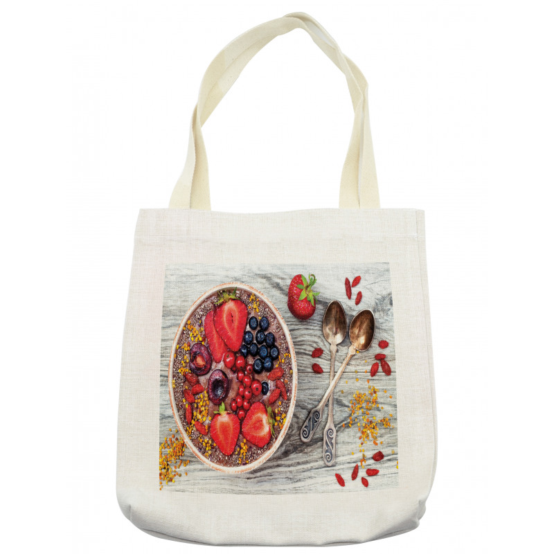 Breakfast Foods Bowl Tote Bag