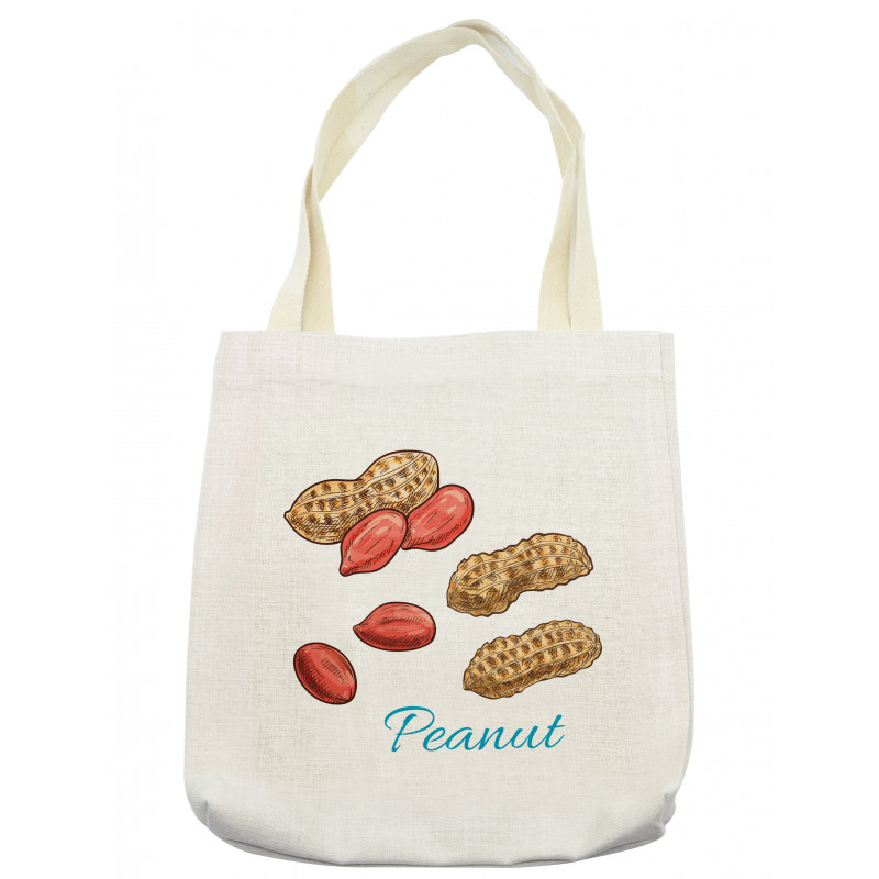 Peanut Sketch of Nut Tote Bag