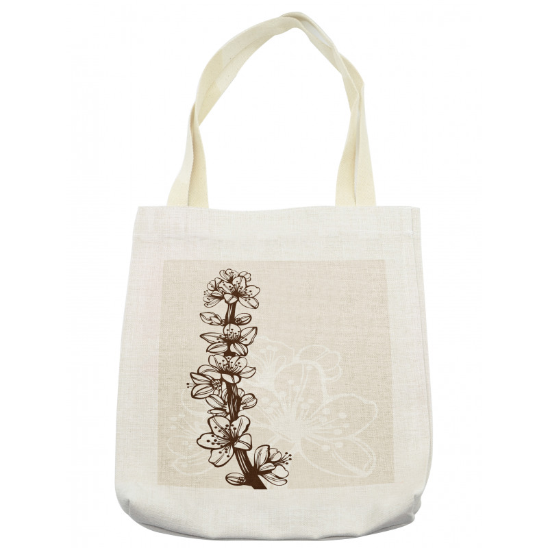 Hand Drawn Petals Tote Bag