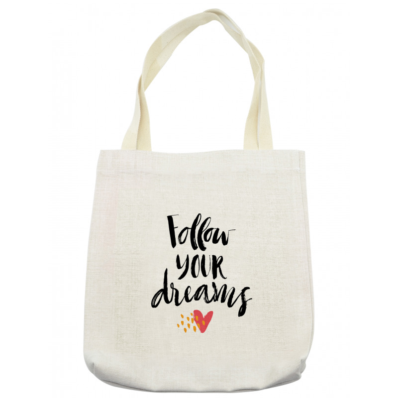 Hand Drawn Brush Lettering Tote Bag