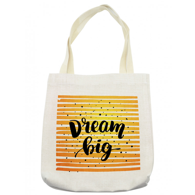 Horizontal Ombre Line Design Tote Bag