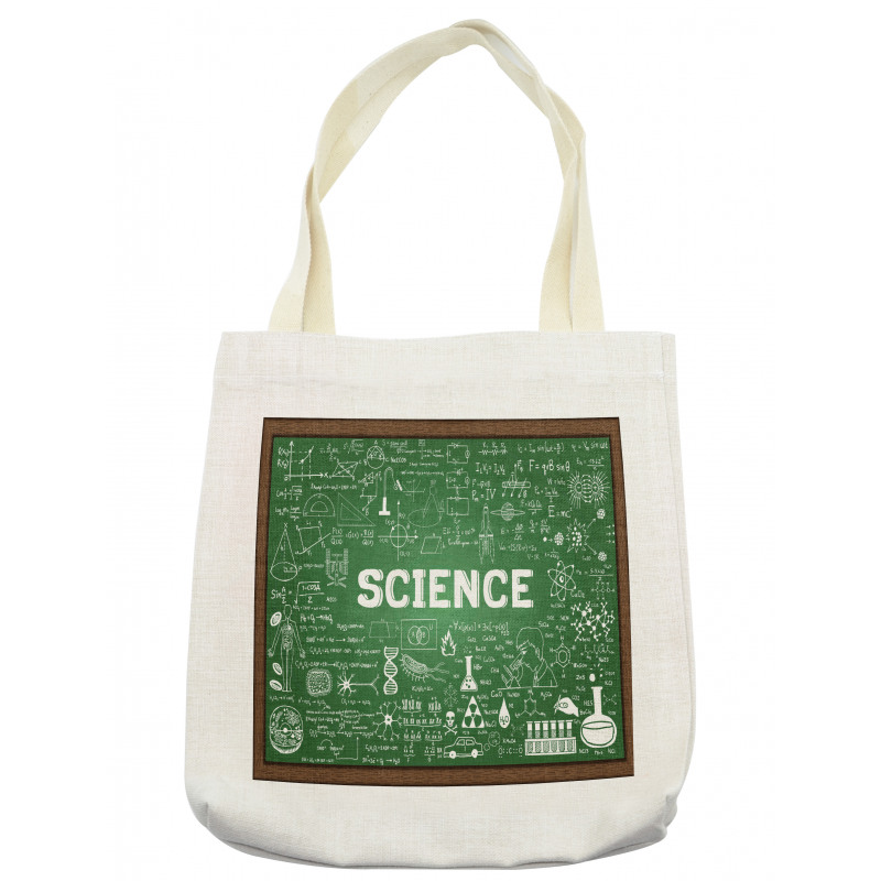 Science Word on Chalkboard Tote Bag