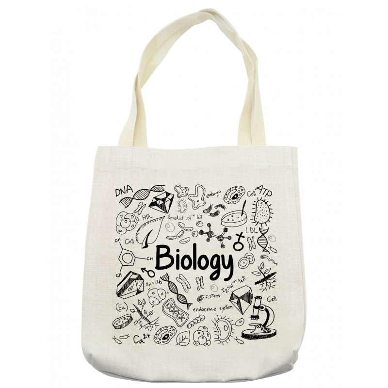 Hand-writing School Lab Tote Bag