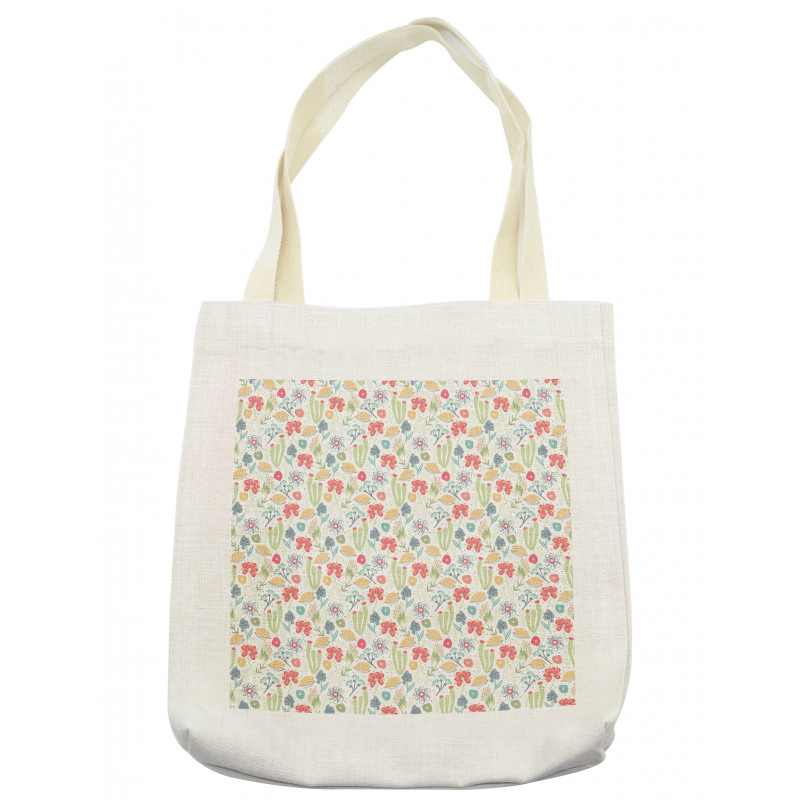 Pastel Doodle of Flora Arsty Tote Bag