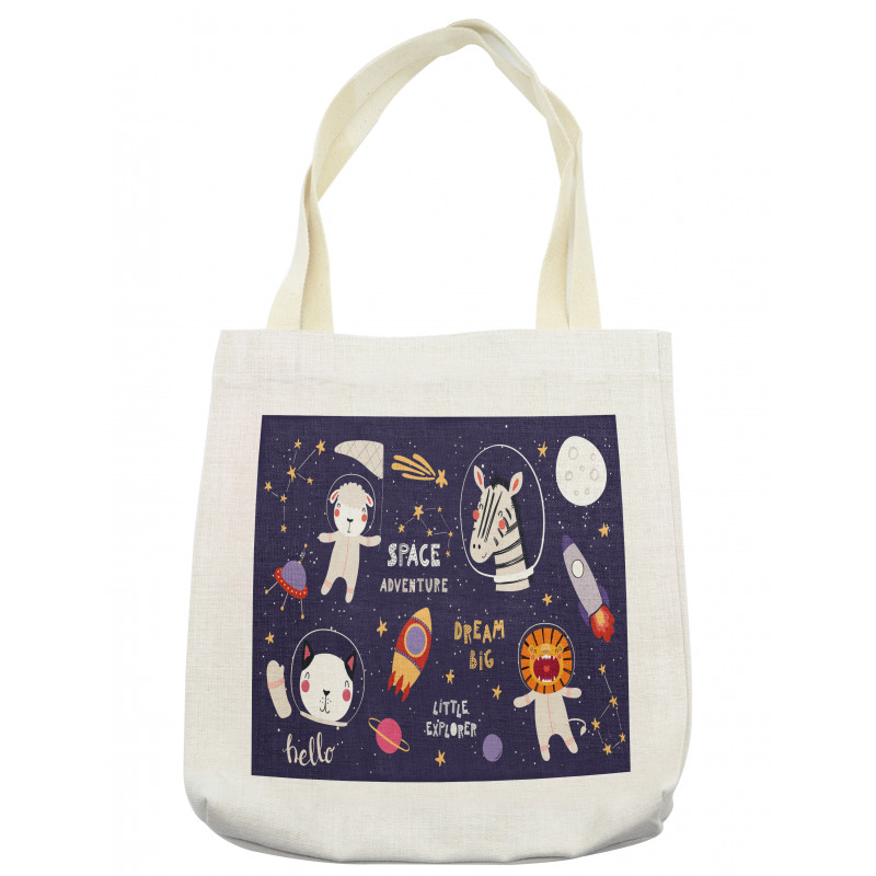 Animal Astronaut Tote Bag