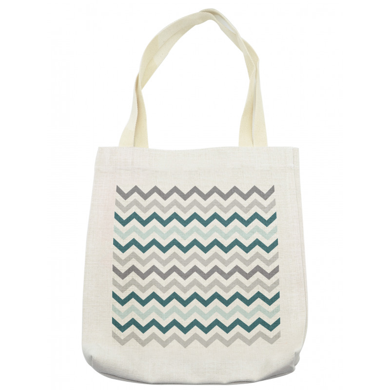 Simple Geometric Zigzags Tote Bag