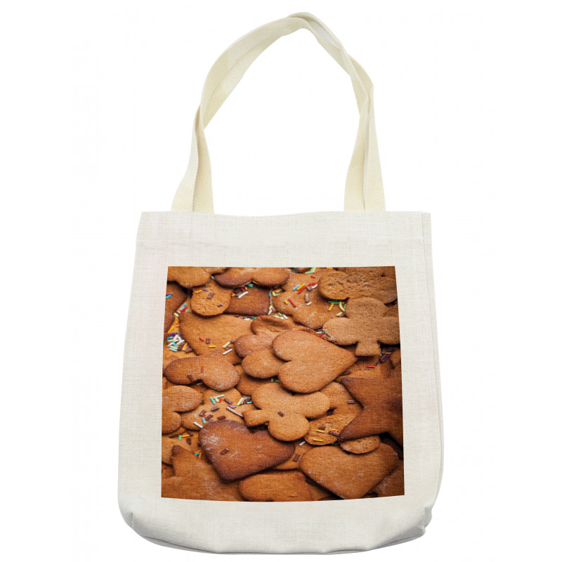 Heart Shaped with Sprinkles Tote Bag