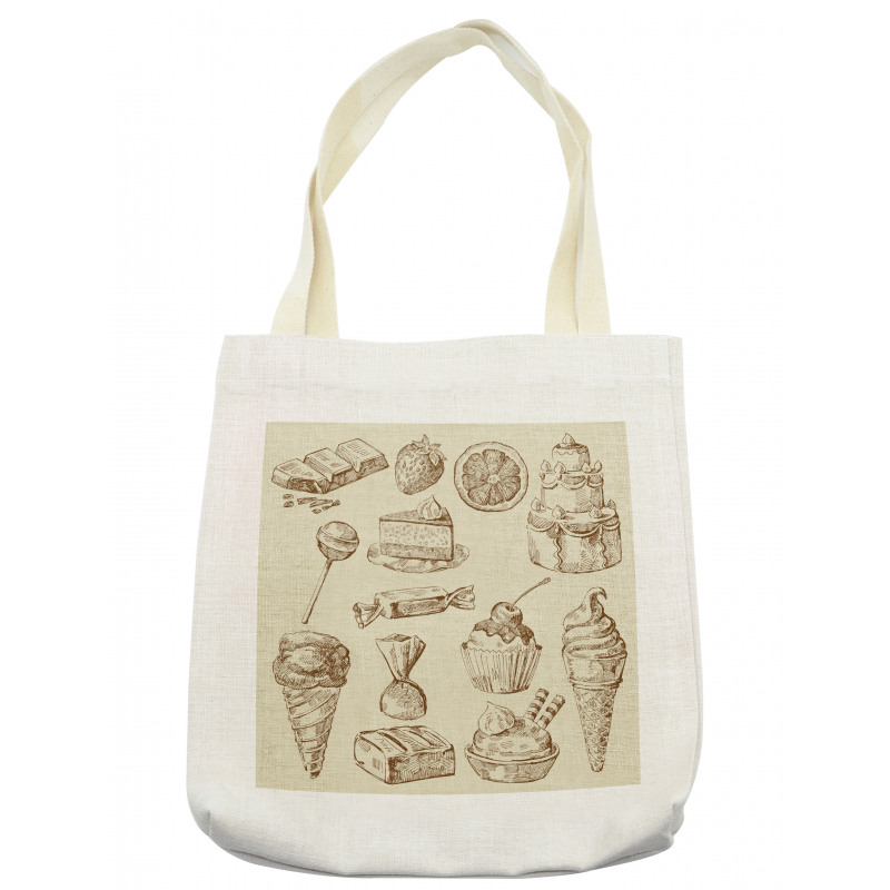 Pieces of Cake Creamy Doodle Tote Bag