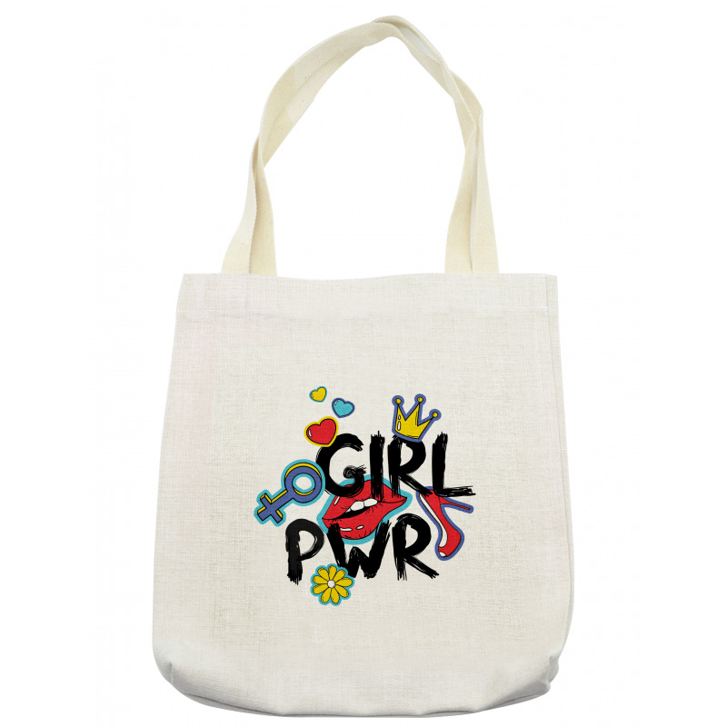 Girl Power with a Crown Tote Bag