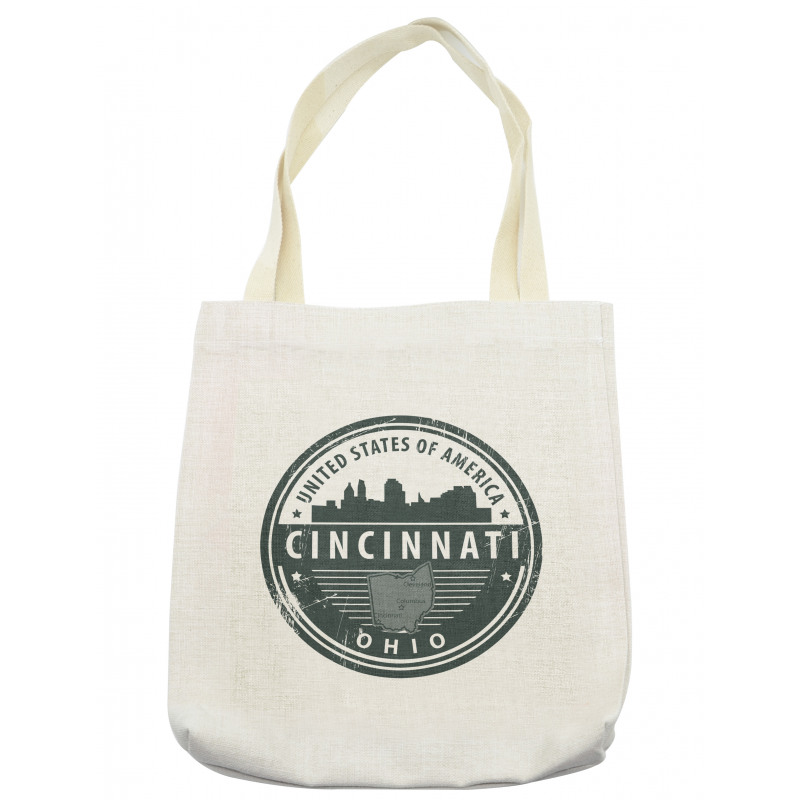 Aged America Emblem Ohio Tote Bag