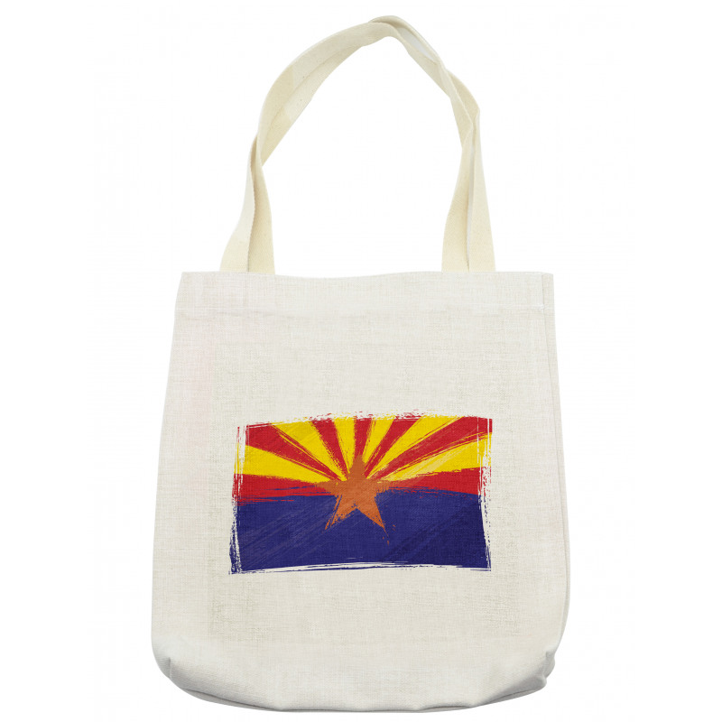 Grunge Design State Flag Tote Bag