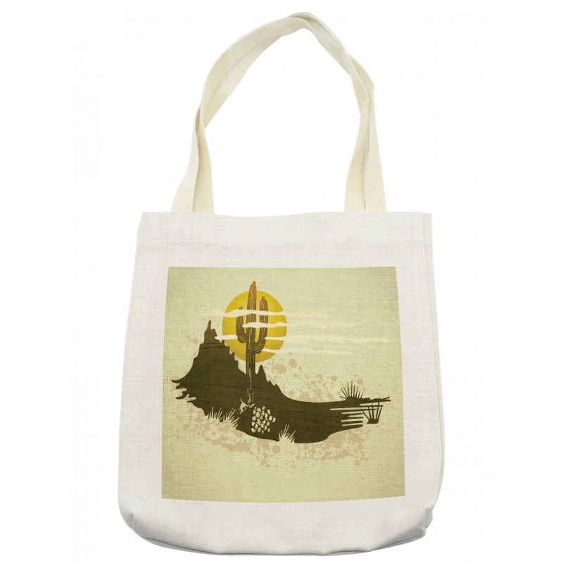 Dramatic Saguaro and Sun Tote Bag