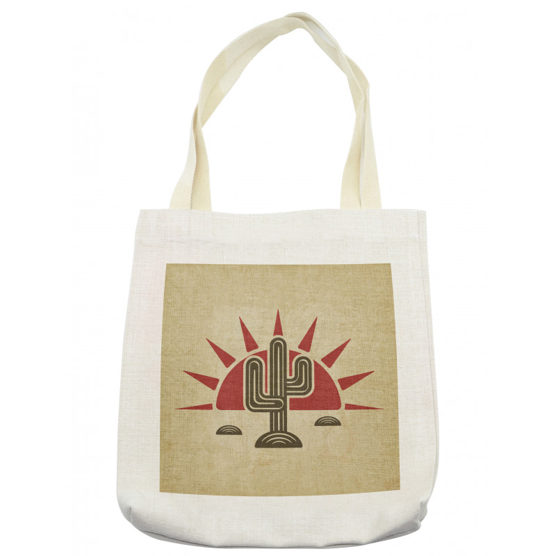 Tribal Saguaro and Sun Tote Bag