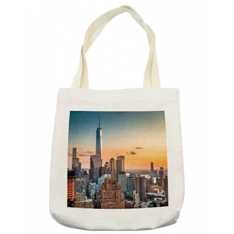 Sunset Manhattan Skyline Tote Bag