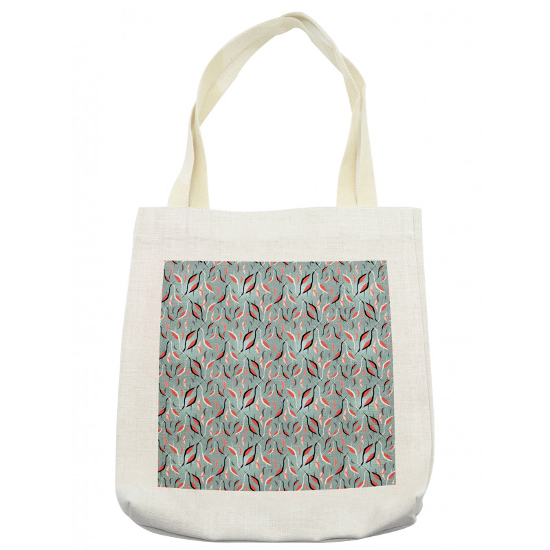 Abstract Birds and Leaves Tote Bag