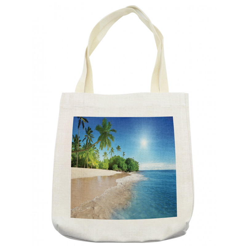 Suuny Ocean Palm Trees Tote Bag