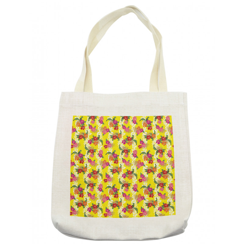 Tropical Flowers Art Tote Bag