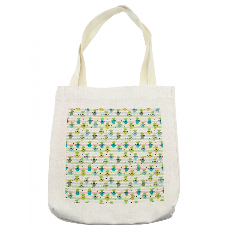 Funny Pineapple Glasses Tote Bag