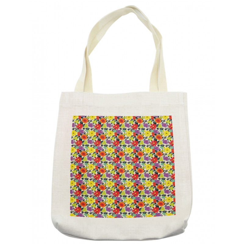 Hand Drawn Petals Nature Tote Bag