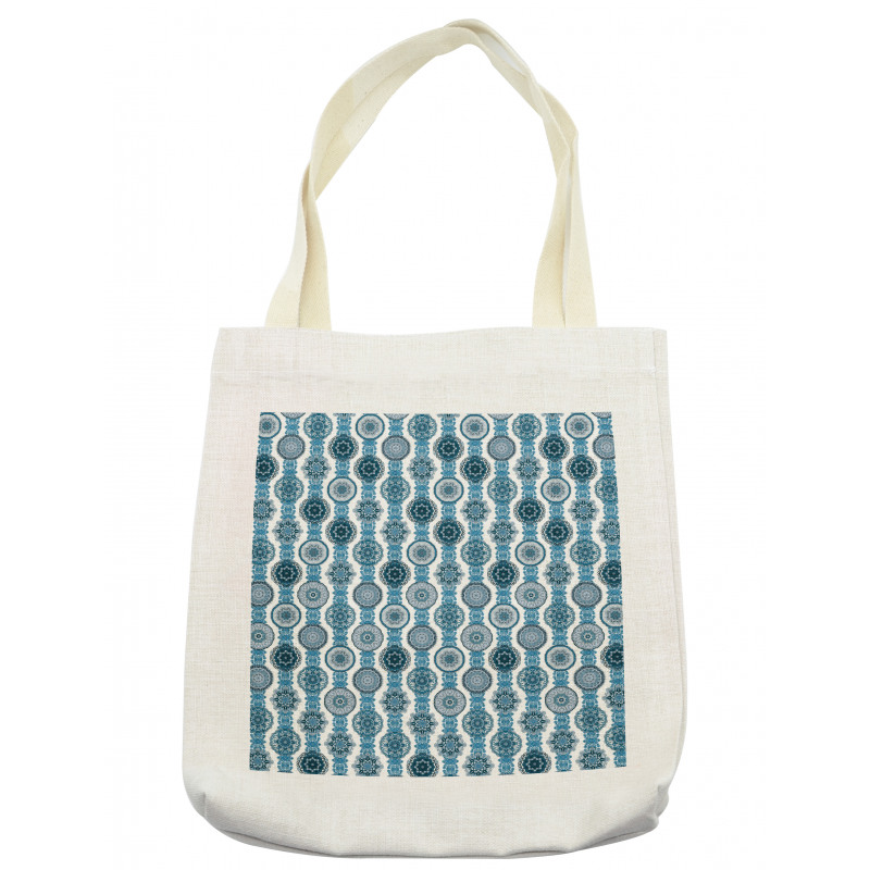 Oriental Motif Vertical Line Tote Bag