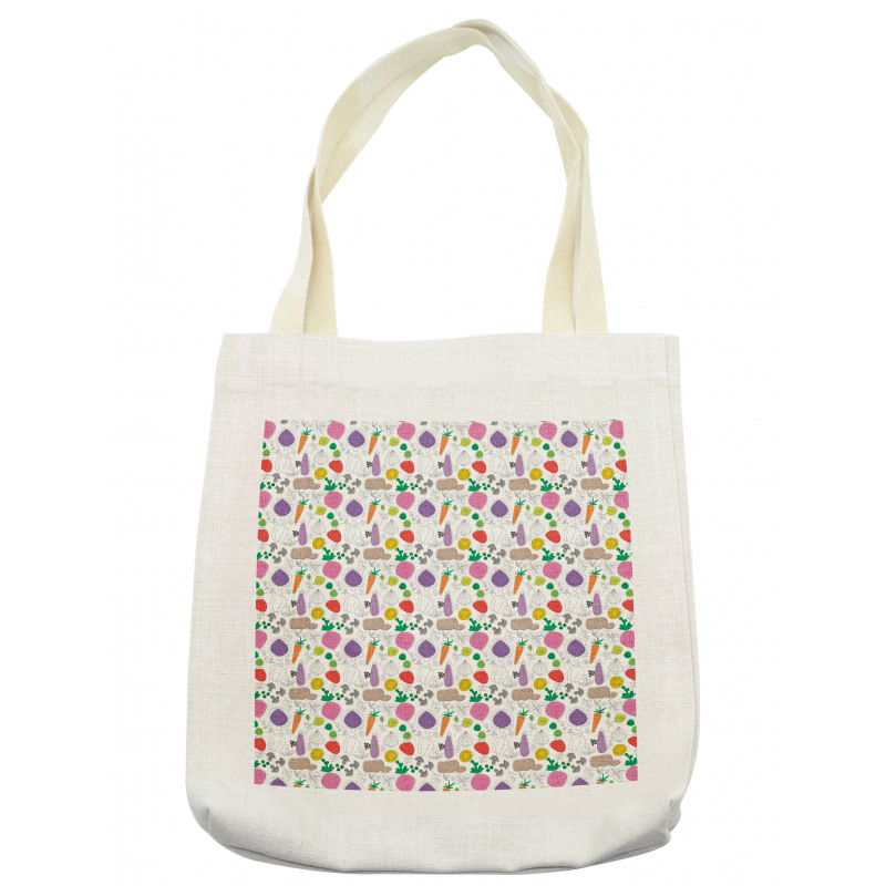 Mushroom Potatoes Carrot Tote Bag