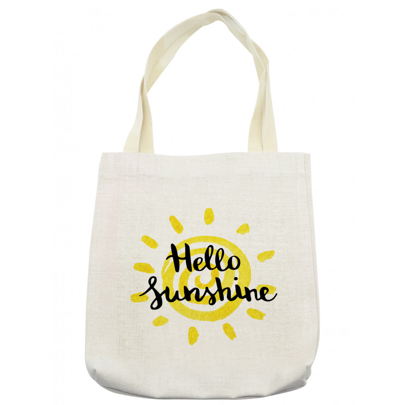 Spiral Sun Motif Tote Bag