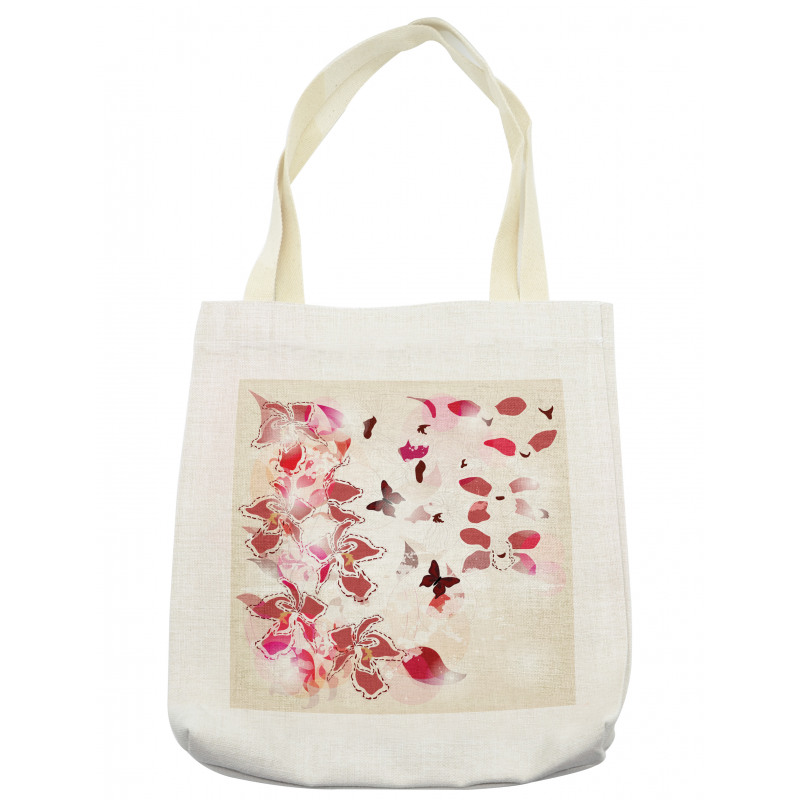 Orchids Butterflies Tropic Tote Bag