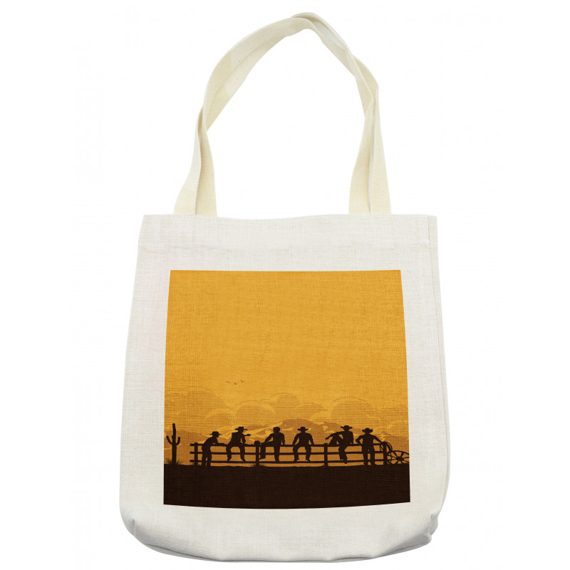 Cowboys Sitting on the Fence Tote Bag