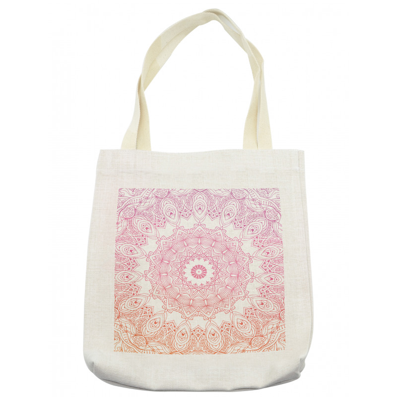 Outline Style Flowers Tote Bag