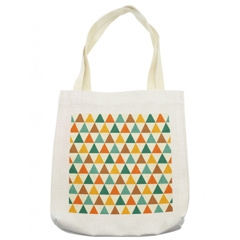 Repeating Retro Triangles Tote Bag