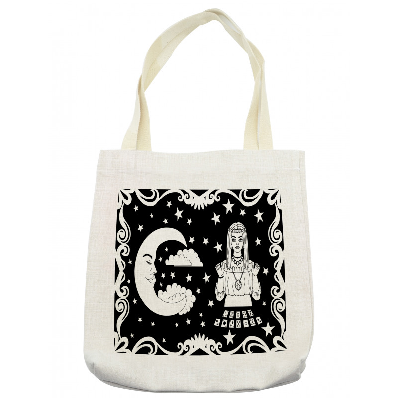 Vintage Cartoon Monochrome Tote Bag