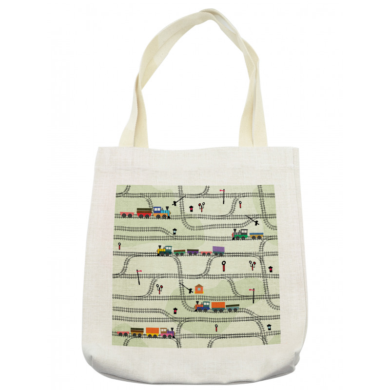 Roads Trains Locomotives Tote Bag