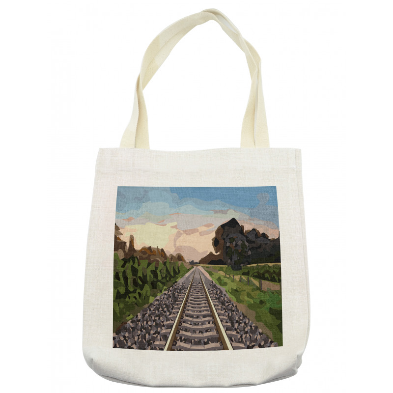 Stones and Road Tracks Tote Bag