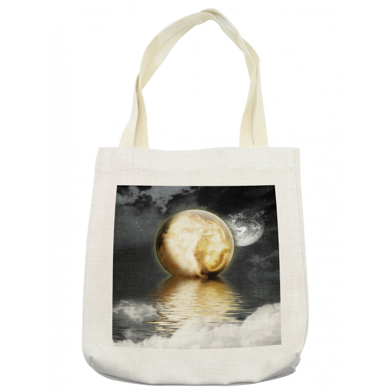 Clouds and Greyscale World Tote Bag