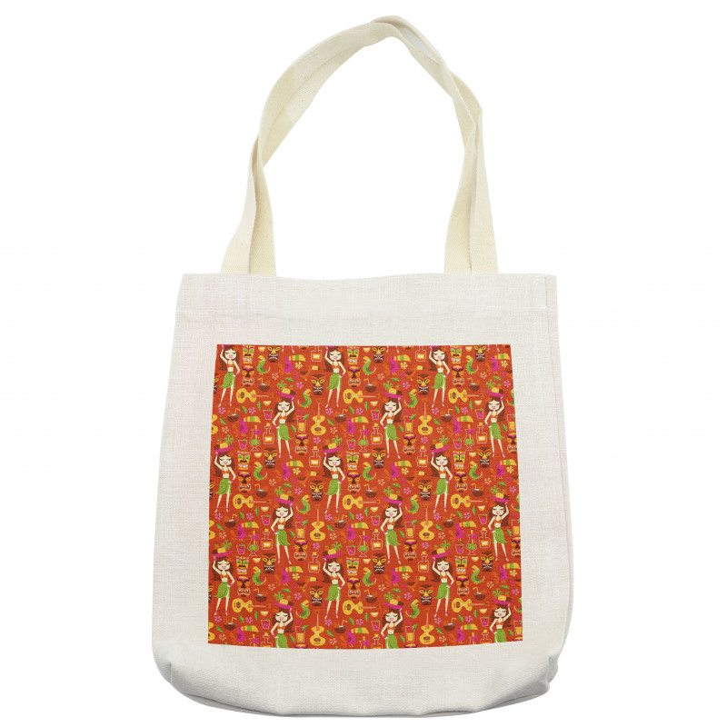 Hawaiian Luau Party Aloha Girls Tote Bag