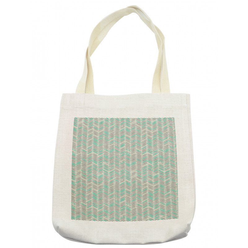 Boho Vintage Zigzags Tote Bag