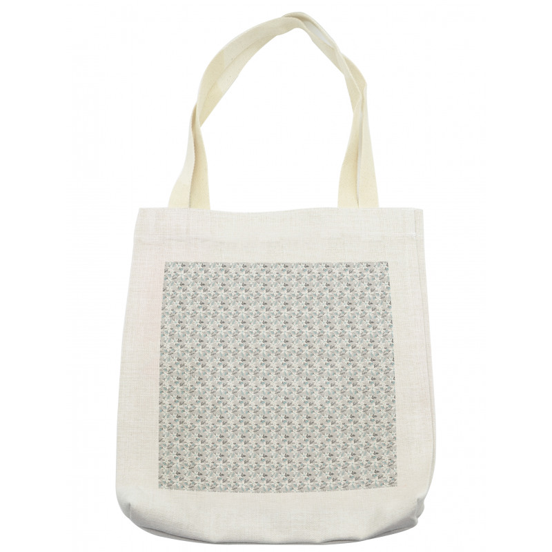 Flower Blossom with Dots Tote Bag